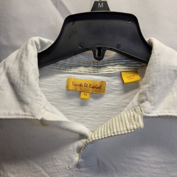 Tricots St. Raphael Short Sleeve Polo Size M - Picture 2 of 6
